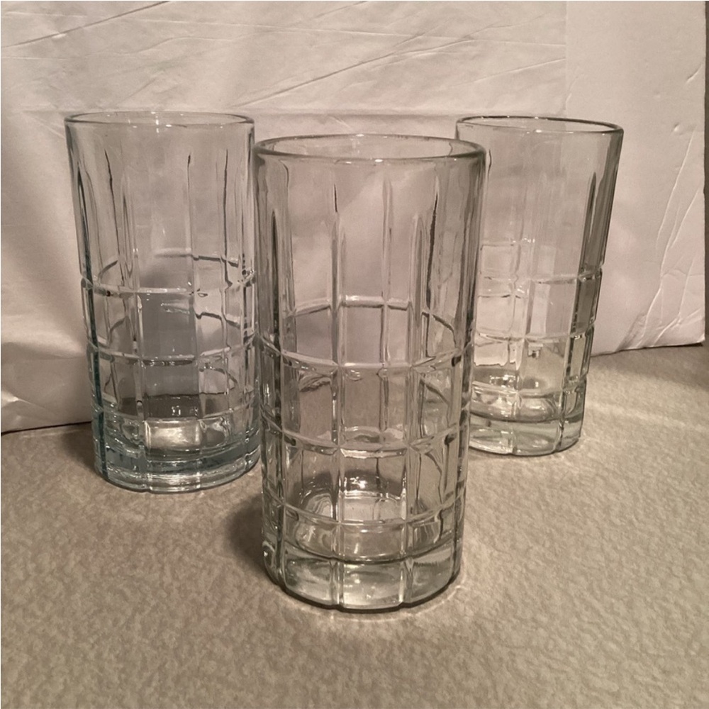 Anchor Hocking Manchester Clear Glass Tumbler, 3 glasses, 16ounces